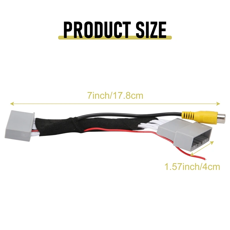 Автомобильный адаптер для камеры заднего вида, провод, жгут проводов, видеоразъем для Honda CRV Civic EXI 2012-2016