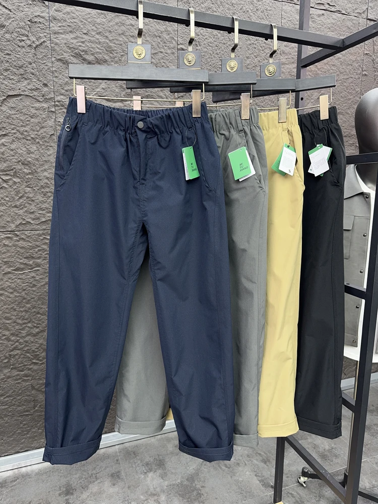 

Men's Outdoor Work Pants American Sle Spring Summer Pure Color Breathable Casual Pants Cuffed Cone ape Pants