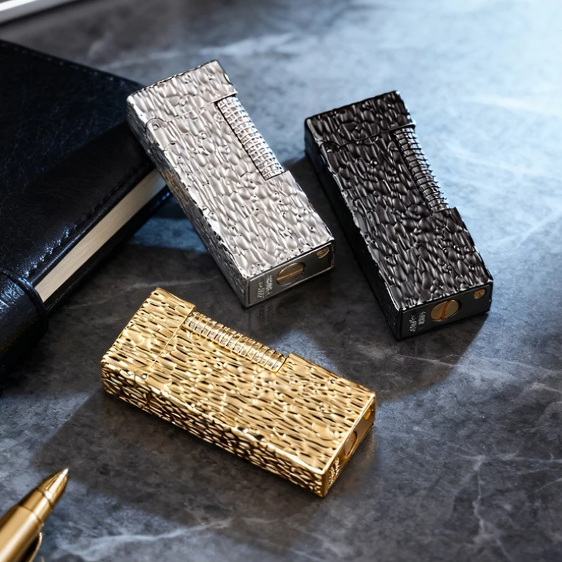 

Crater kerosine open flame lighter creative relief old-fashioned grinding wheel piano sound cigarette lighter business men gift