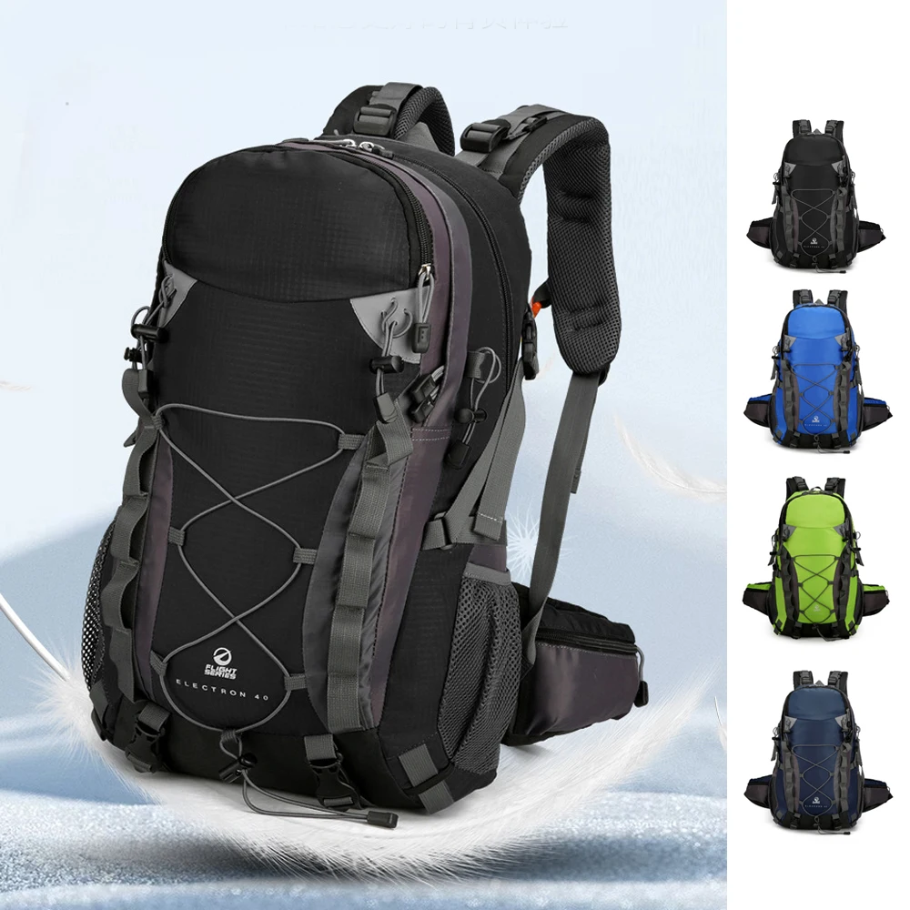

Mountaineering Bag, Waterproof Nylon Wear-Resistant, Large Capacity Outdoor Camping And Hiking Travel Leisure Backpack,B402