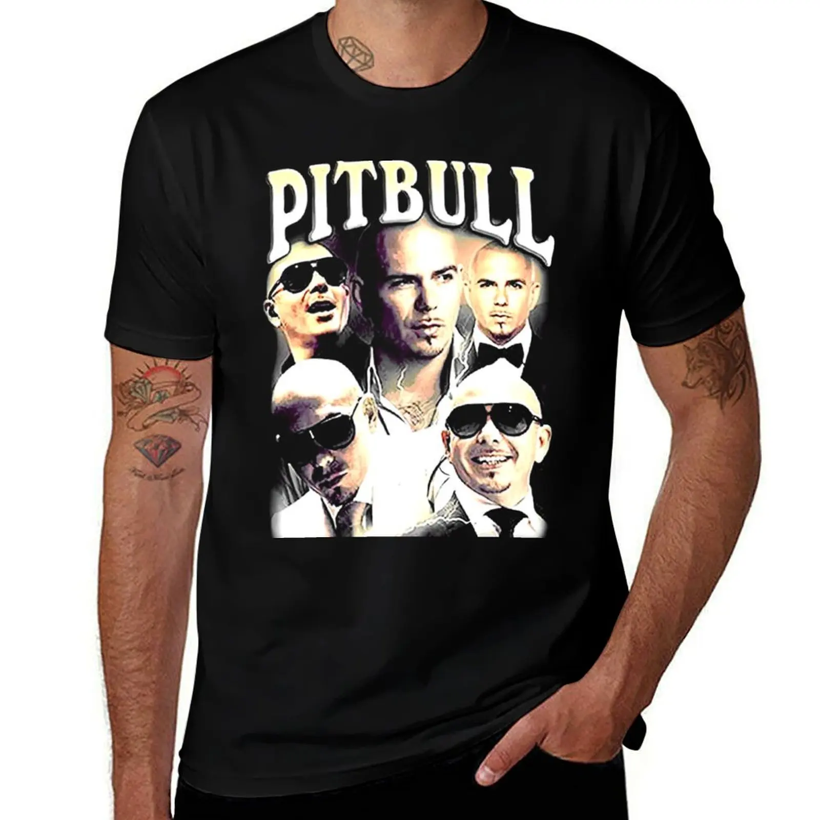 

Pitbull Mr.Worldwide T-Shirt oversized graphic t shirts oversized graphic tee mens workout shirts