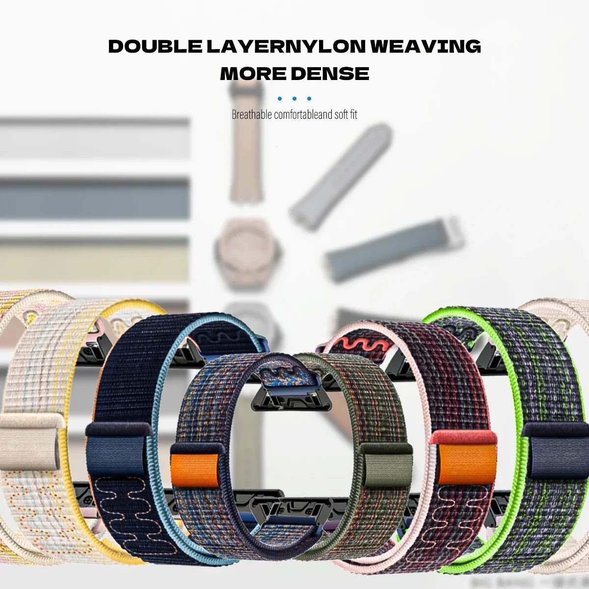 22mm 26mm Nylon strap for Garmin Fenix 8 7 7X 6 6X Pro 5 5X Plus 3 3HR Quick Fit Bracelet Smartwatch For Forerunner 945 925 Band