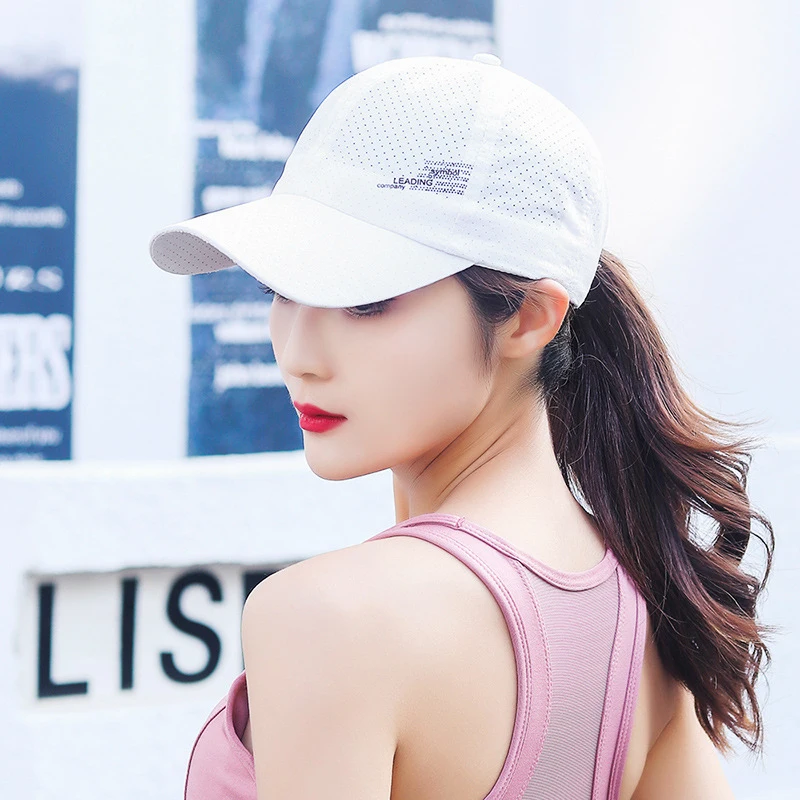 1Pcs Quick Dry Baseball Kappe Outdoor Sport Mesh Atmungsaktive Hut Für Männer Tragbare Wandern Angeln Bergsteigen Hut