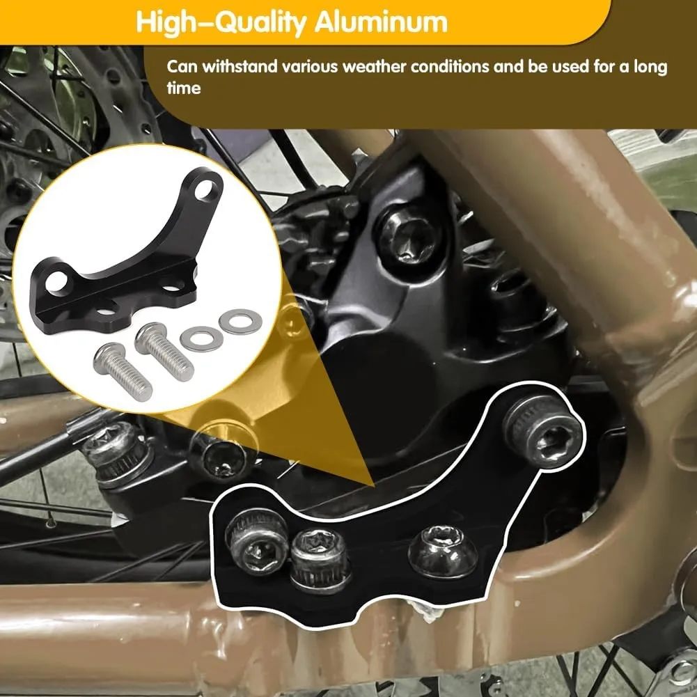 Disc Brake Frame Adapter Converter Kit Converts 22mm Hayes to I.S. 51mm For Mountain Bike, Tandem Bike Aluminum