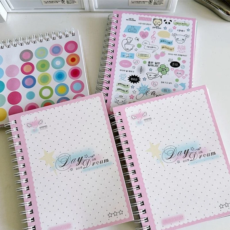 32pcs/book New Korean Ins Cute Multi-material Sticker for Phone Camera Journal DIY Decoration Sticker Kawaii Stationery Gift