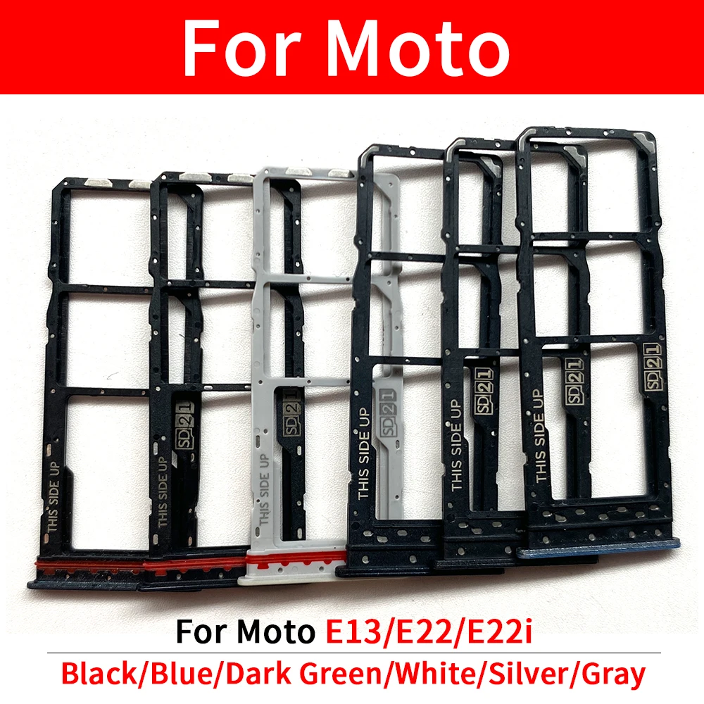 10Pcs/Lot Suitable For Moto E13 E22 E22i Micro Nano SIM Card Holder Tray Slot Holder Adapter Socket
