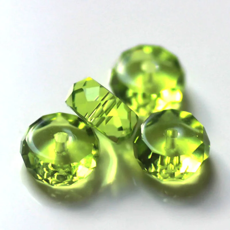 StreBelle AAA 4x8mm Tyre Shape Crystal Lampwork Glass Loose Beads 50pcs/Lot For Jewelry Making DIY Jewelry Findings