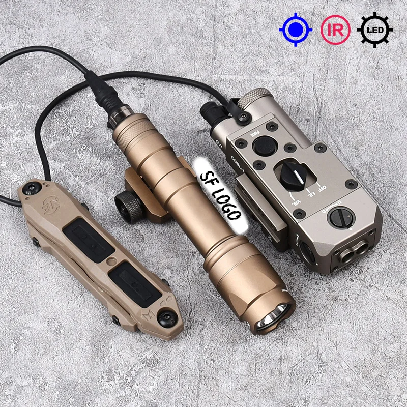 WADSN CQBL 1 Metall Rot Grün Blau IR Laser M300 M600 SF Weiße LED-Taschenlampe Dual Control Druckschalter Passend für Picatinny-Schiene 5
