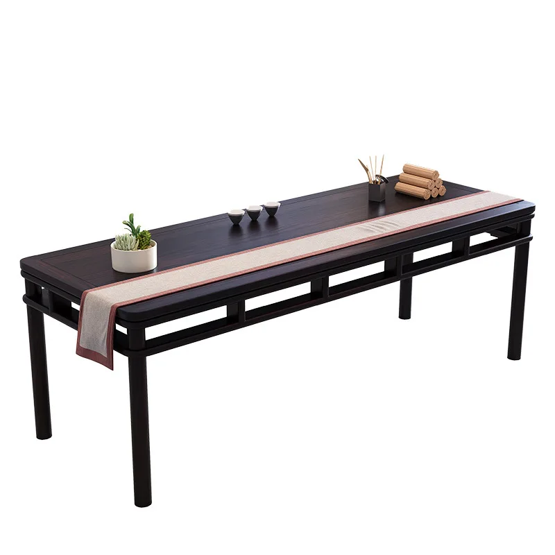 

New Chinese tea table and chair combination walnut home office solid wood kung fu tea table zen club