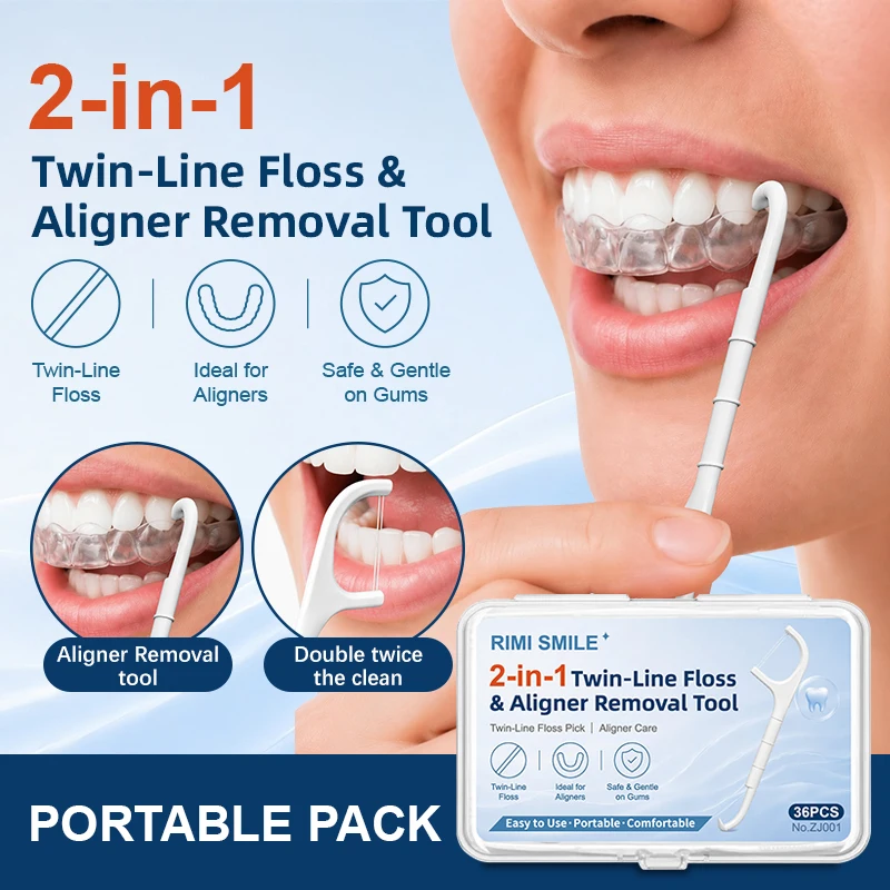 35PCS Double Line Aligner Remover Portable Invisible Braces Extractor Oral Care Tool