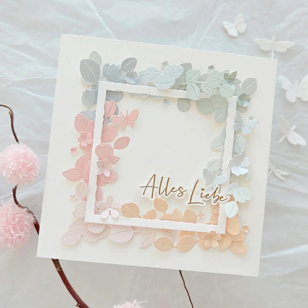 Mmao Craft Metall-Stanzformen, Stanzformen für Blumensträuße, Blätter, Scrapbook-Papier, Bastelmesser, Schablonen, Stanzschablonen – Detail 37