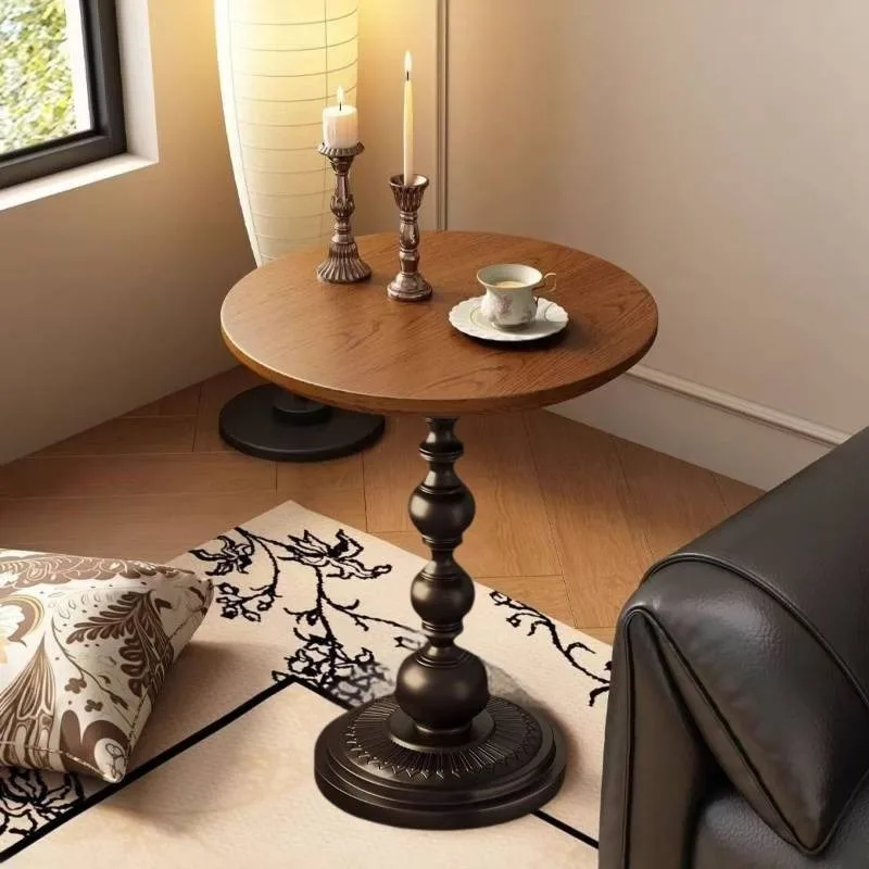 

Modern Round Coffee Tables Design High Quality Wooden Living Room End Table Salon Decor Designer Mesa De Centro Furniture Home