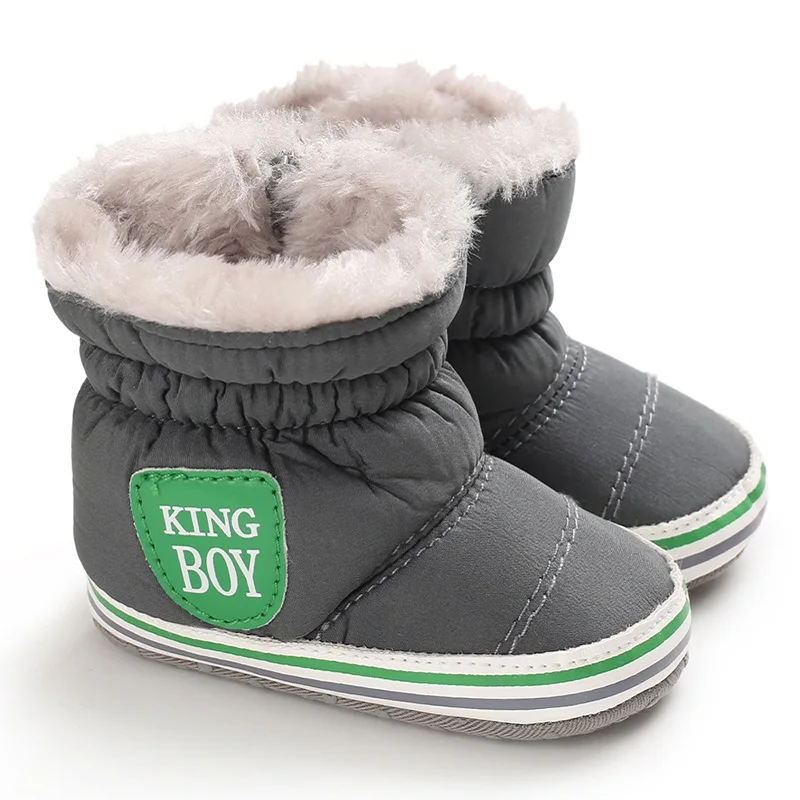 0-18M Winter Neue Baby Weichsohlen Warme Dicke Schneestiefel Bequeme Alltags-Freizeitschuhe für Säuglinge und Kleinkinder – Detail 18