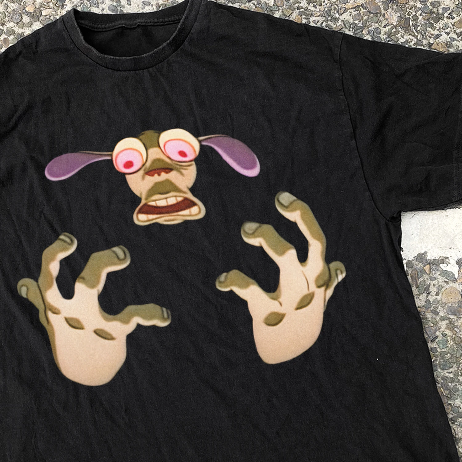 Ren and Stimpy 'These Hands' Vintage Graphic T-Shirt Cotton Men Women Streetwear Tee