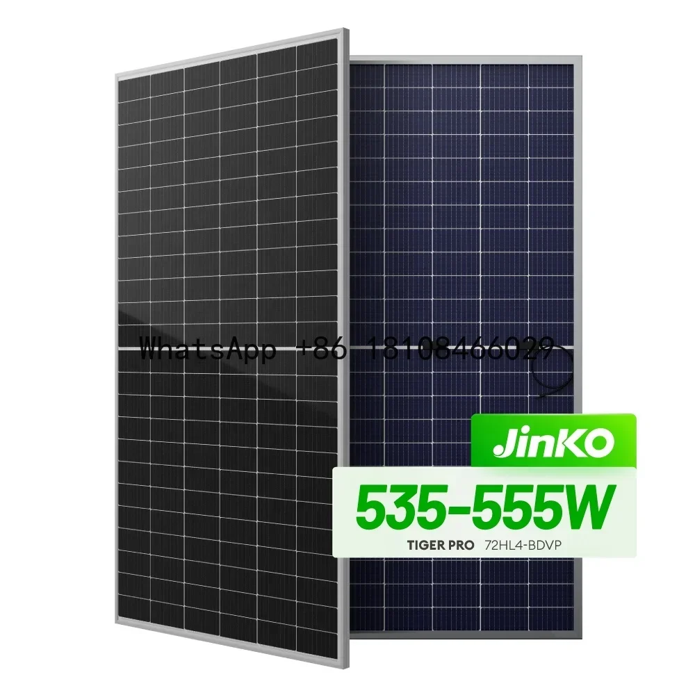 Jinko Bifacial A Grade Solar Panel 530W 540W 550W 580w Purchase N Type Solar Photovoltaic Panels Installation For Home