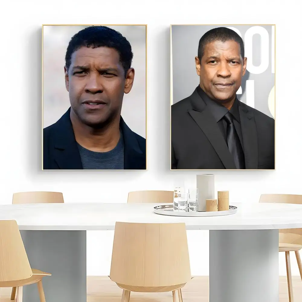 d-Denzel w-Washington Commanding_Talent Poster Wall Art Print Poster Decorative Mural Home Decor Gift Unframed