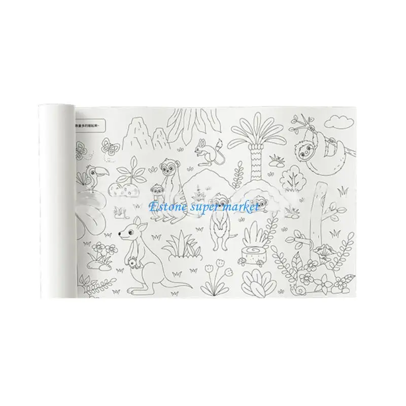 090b Grand papier coloriage Rouleau graffiti