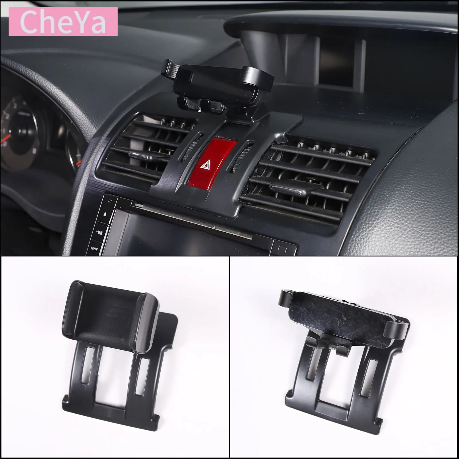 ABS Car Center Control Air Outlet Mobile Phone Holder for Subaru Forester 2013 2014 2015 2016 2017 2018 GPS Navigation Bracket