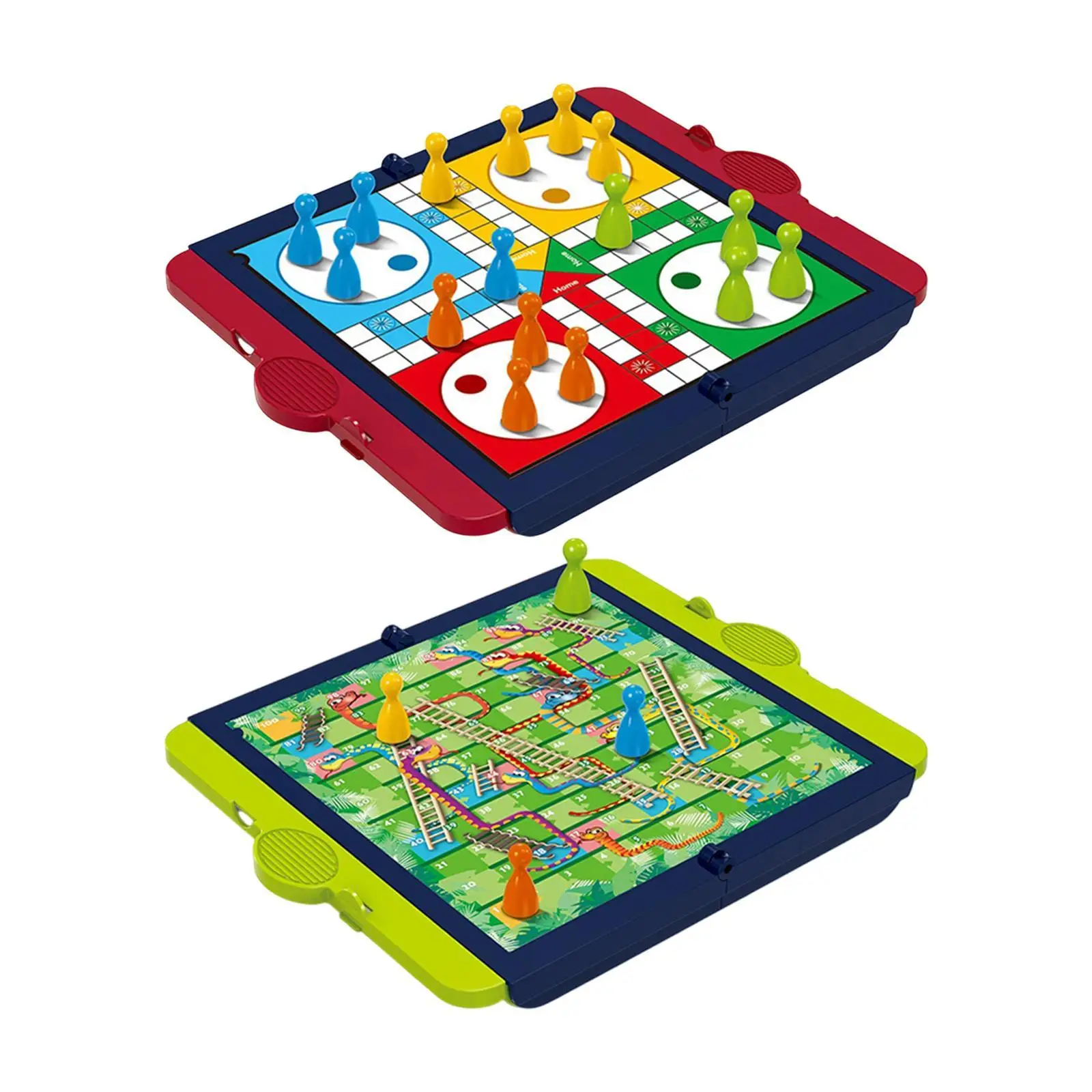 Board Game Set Educational Game Portable Snake and Ladders Board Game Flying Chess for Schools Kids Outdoor Children Indoor