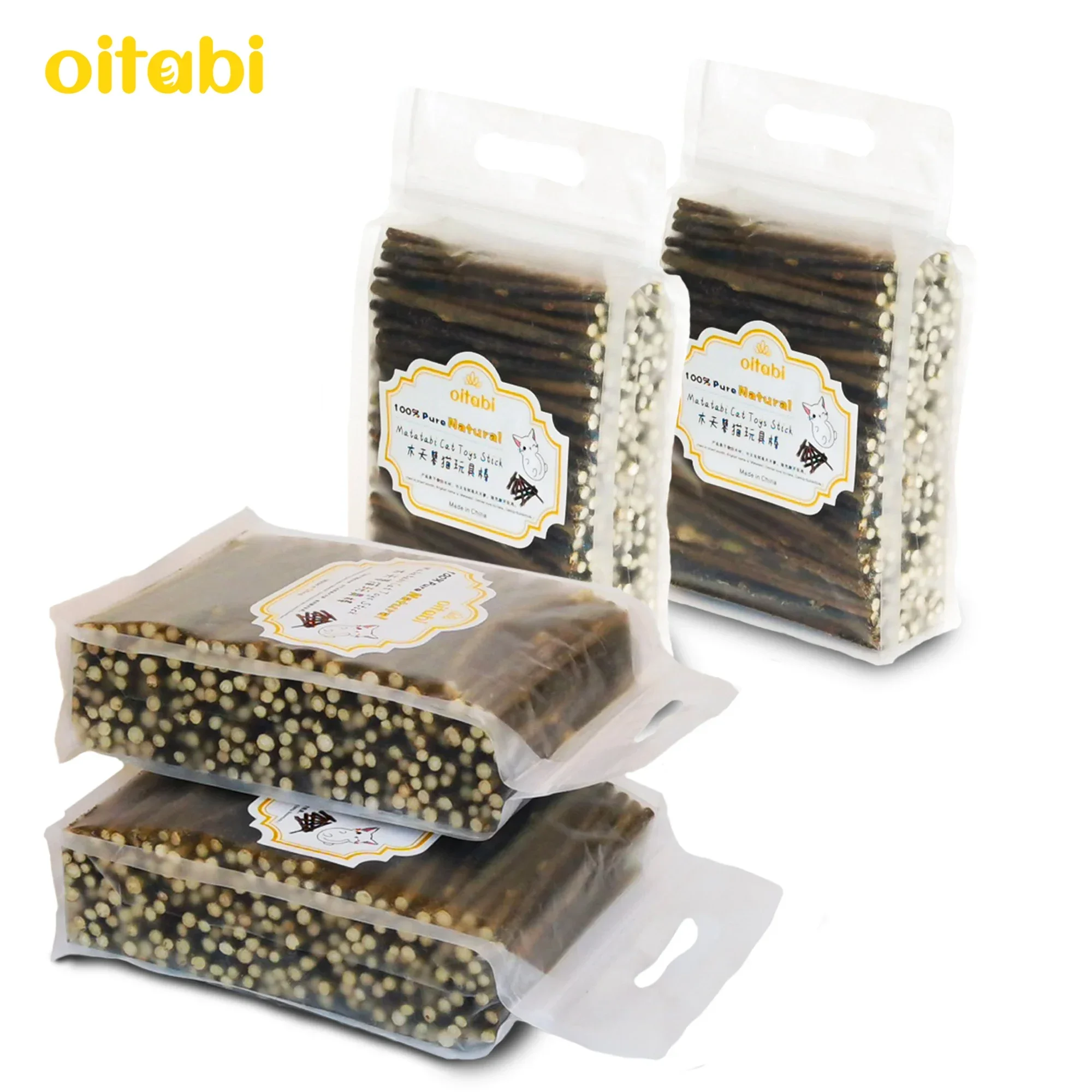 

Oitabi 1000g Matatabi Chew Sticks - Silvervine Sticks Catnip Alternative for Cats, Natural Cat Toy and Cat Treat 120mmx3-6mm