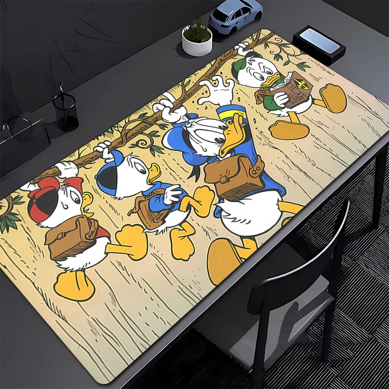 Mouse Pad PC Desk Mat Gamer Office Computer Carpet Keyboard Table Gaming Lock Edge HD Print Accessories D-Donalds Duck Mousepad