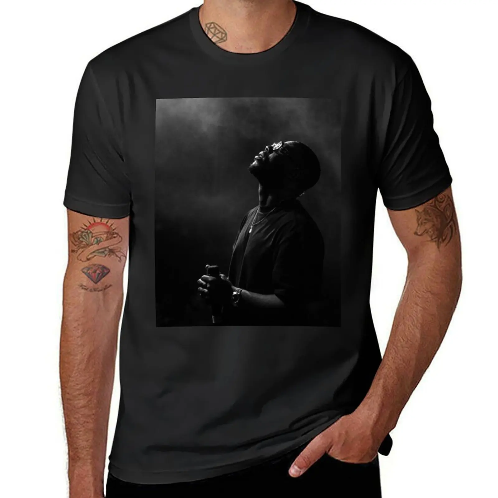 Dinos Winter in Paris Portrait Rap T-Shirt Blouse plus sizes blanks boys whites mens vintage t shirts