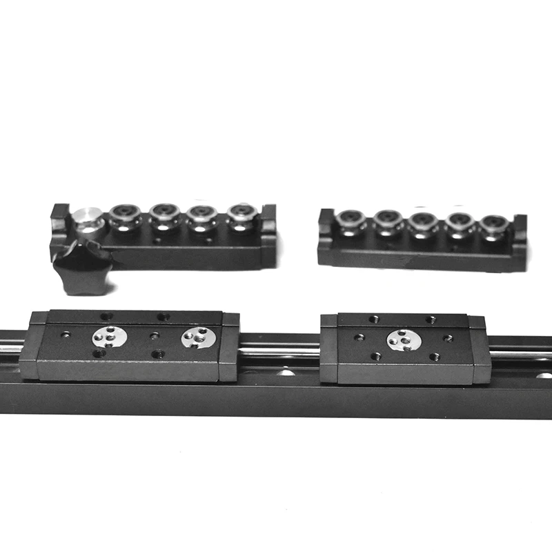 44mm Width Double Axis Roller Linear Guide Rail SGR15N Length=350/400mm SGB15N Slide Block For 3D Printers