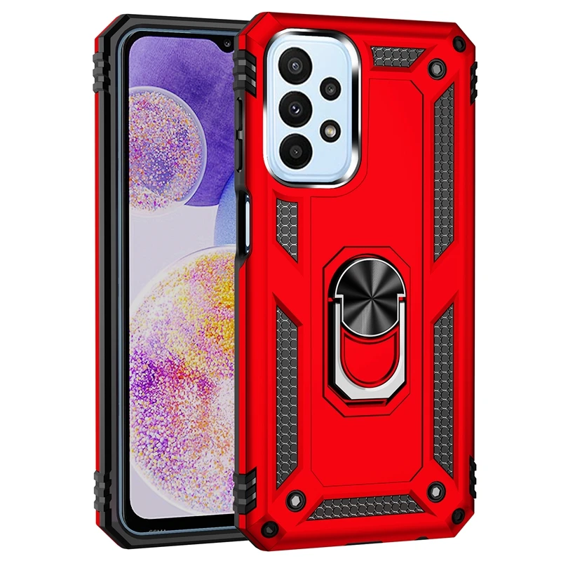 

For Samsung Galaxy A13 Case SM-A135F Shockproof Armor Magnetic Ring Stand Cover For Samsung A23 A 23 SM-A235F Phone Case Fundas