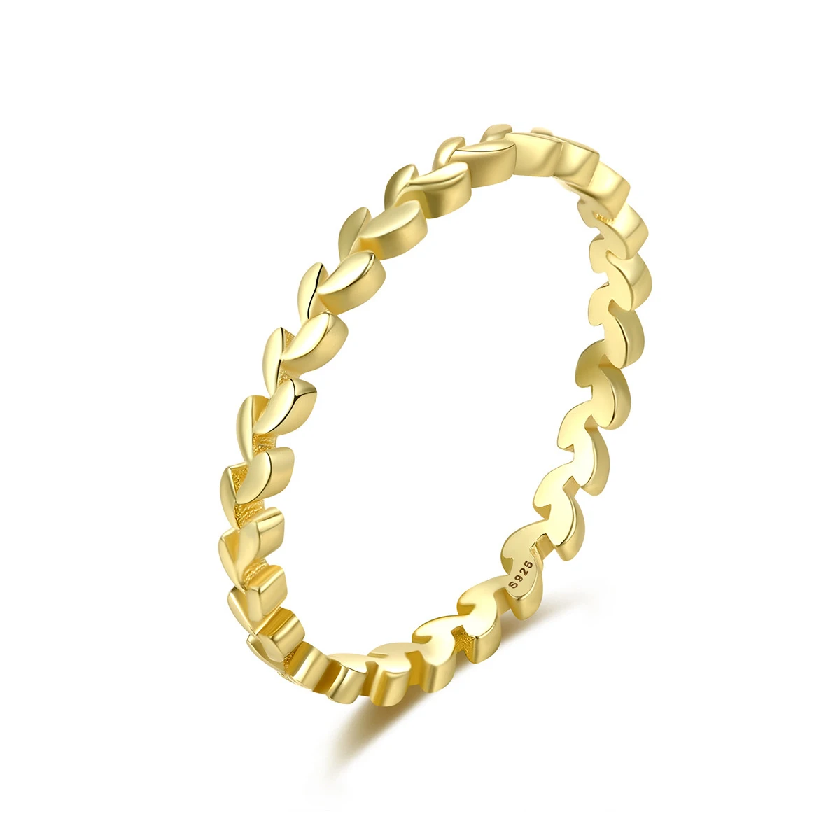

S925 Silver Plated 14K Gold Rhodium Plated Twist Ring for Women for Weddings Parties Cross-Border From Europe the United States