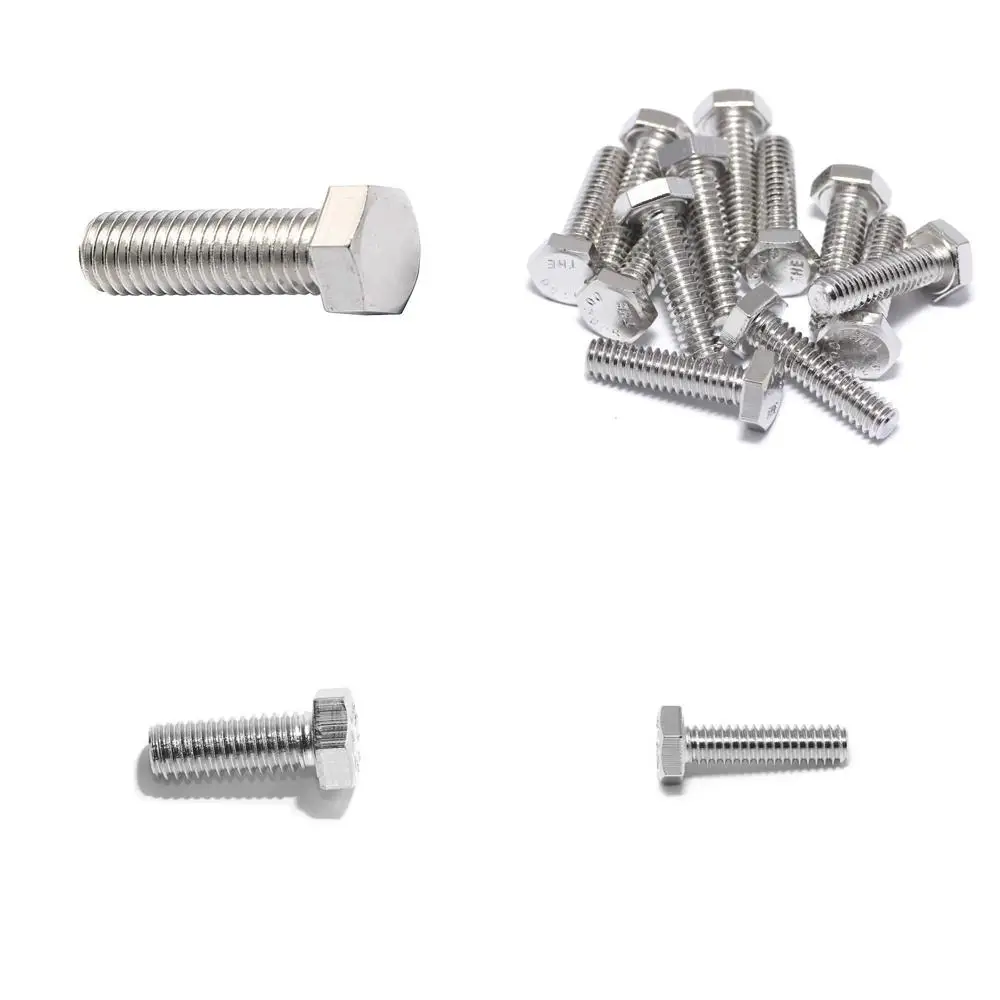 براغي سداسية من الفولاذ المقاوم للصدأ بطول 1/4-20 × 1 بوصة، درجة 18-8، لمسة نهائية NL-19، عبوة من 100 قطعة #1