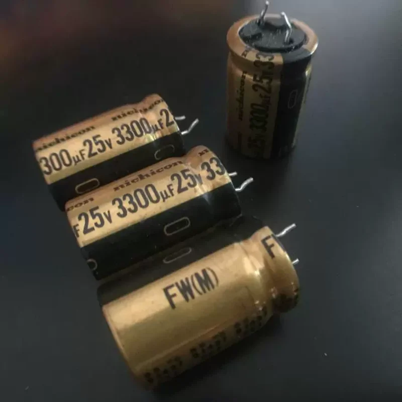 

10 шт. новый оригинальный Nichicon FW 3300Uf25V золотой аудио электролитический конденсатор