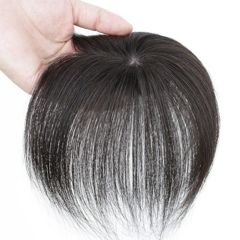 9x9 سنتيمتر قطعة شعر ريمي الشعر البشري الطبيعي السيدات توبر بسرعة زيادة حجم المبيعات للنساء ترقق الشعر وتغطية الشعر الرمادي #5