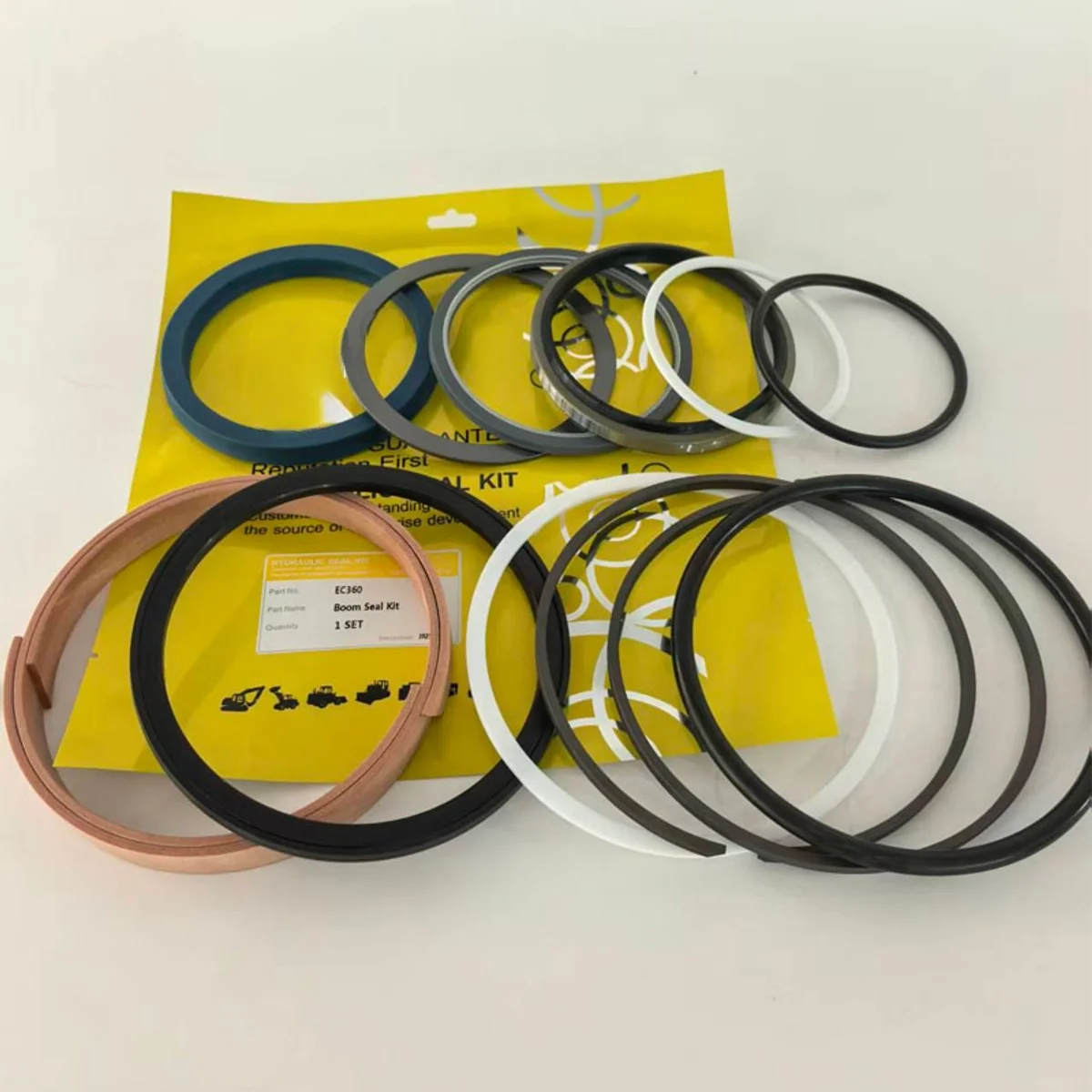 

Комплект уплотнений для стрелы экскаватора Ec360 из полиуретана, NBR, PTFE и нейлона