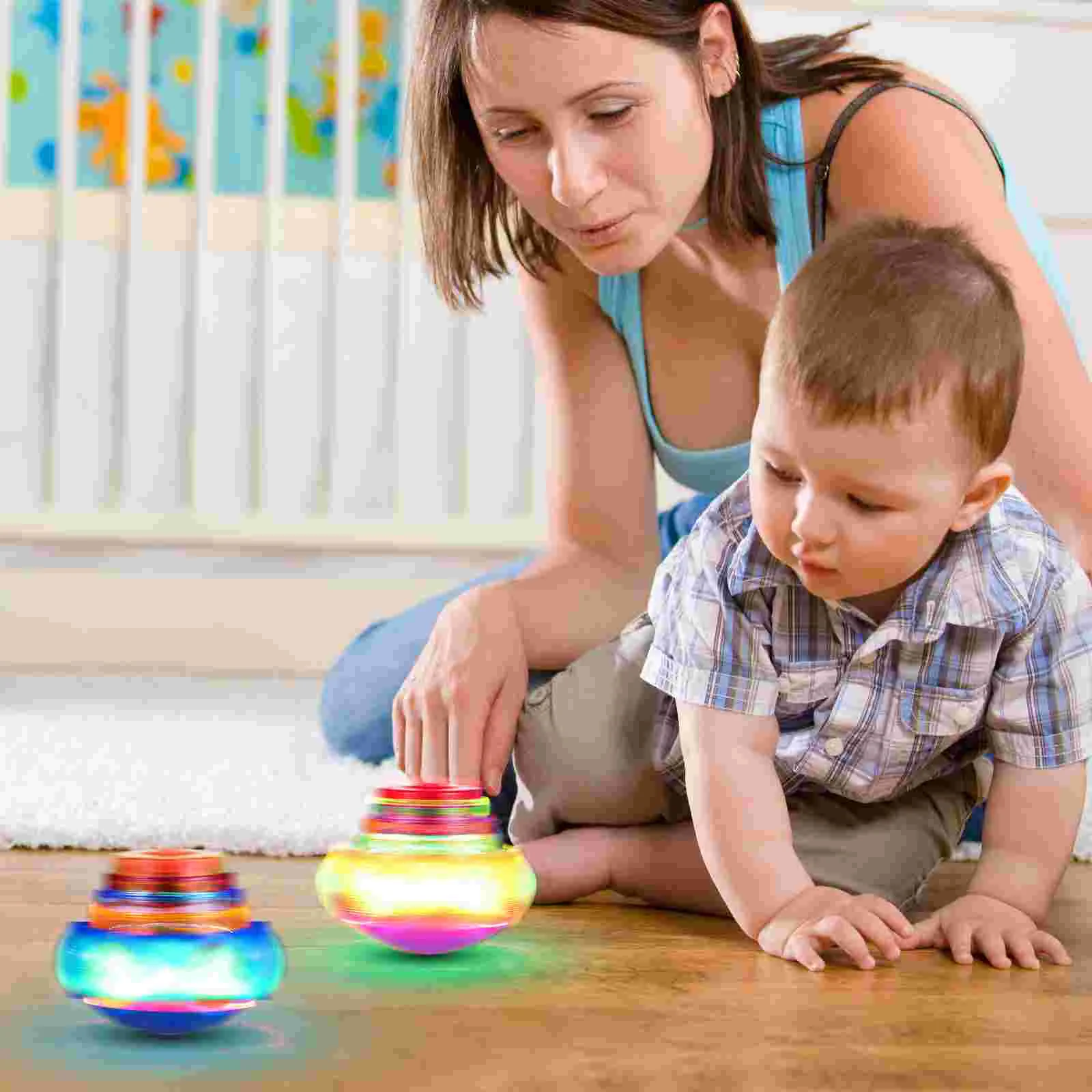 3 Pcs Light up Toy LED Gyro Toys for 5 Year Old Boys Puzzle Girls Gyroscope Colorful