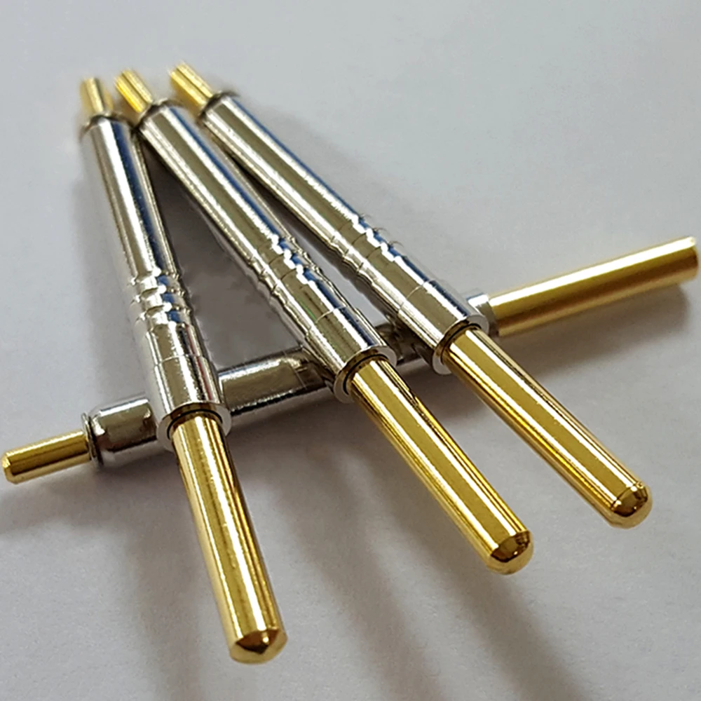 Electronic Component Probe Test Needle PH-5D1 Pogo Pin 2.5MM*38MM Round Head Probe Copper Core Gold Plated Copper Shell