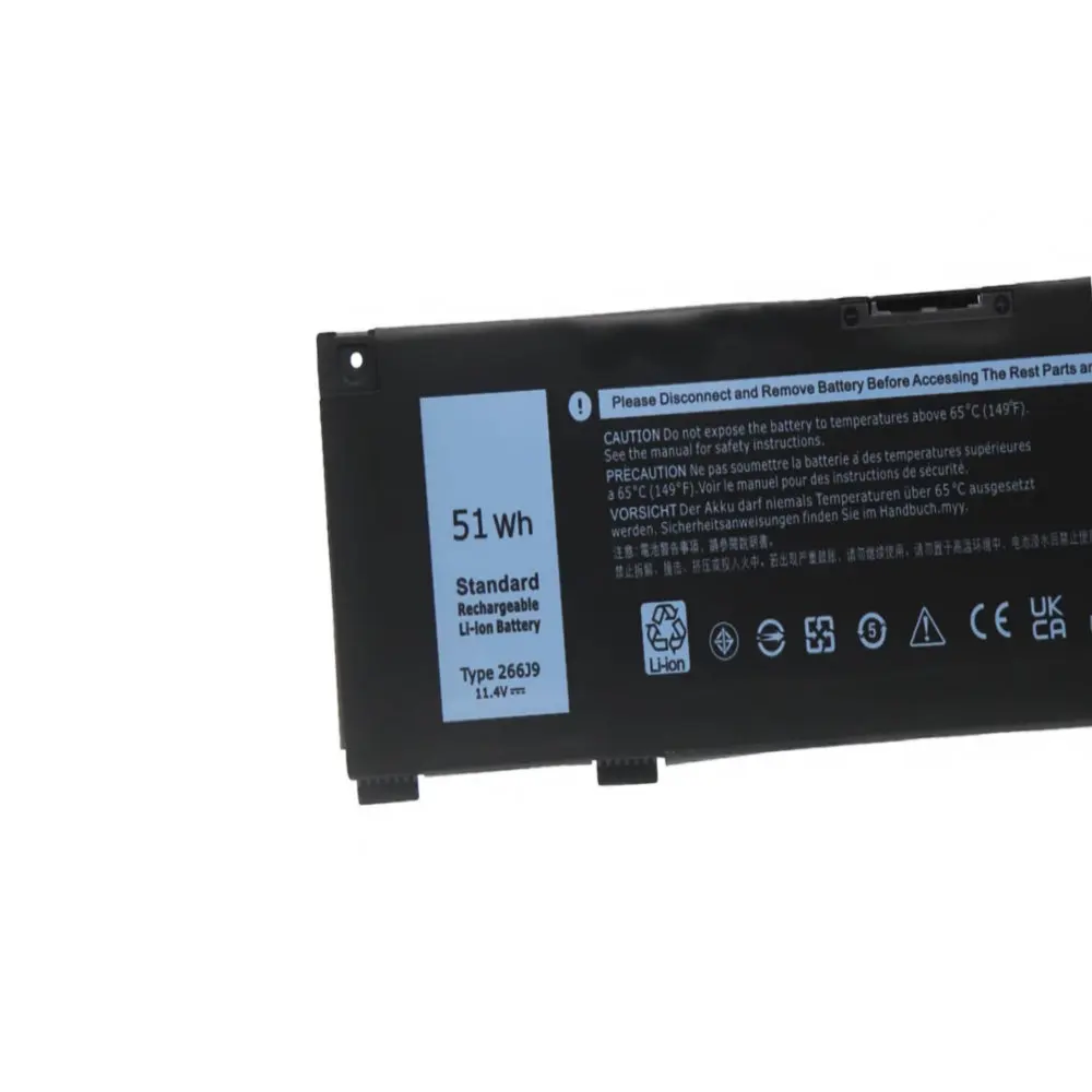 NEW 266J9 Laptop Battery For Dell G3 15 3590 3500 G5 15 5500 5505 Inspiron 14 5490 266J9 M4GWP PN1VN 11.4V 51WH