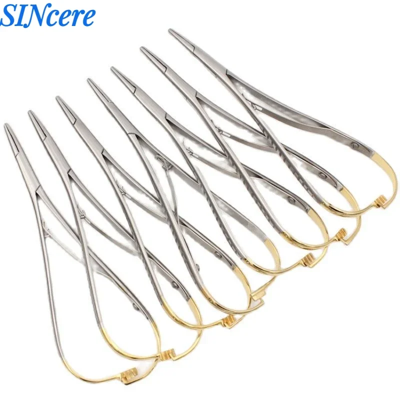 

Dental Needle Holder Tweezers Orthodontic Instrument Dentistry Product Stainless Steel Mathieu Needle Holder