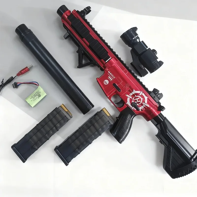M416 電動ソフト弾銃 連続吸盤式 屋内外対応 安全なおもちゃ銃 8歳以上向け