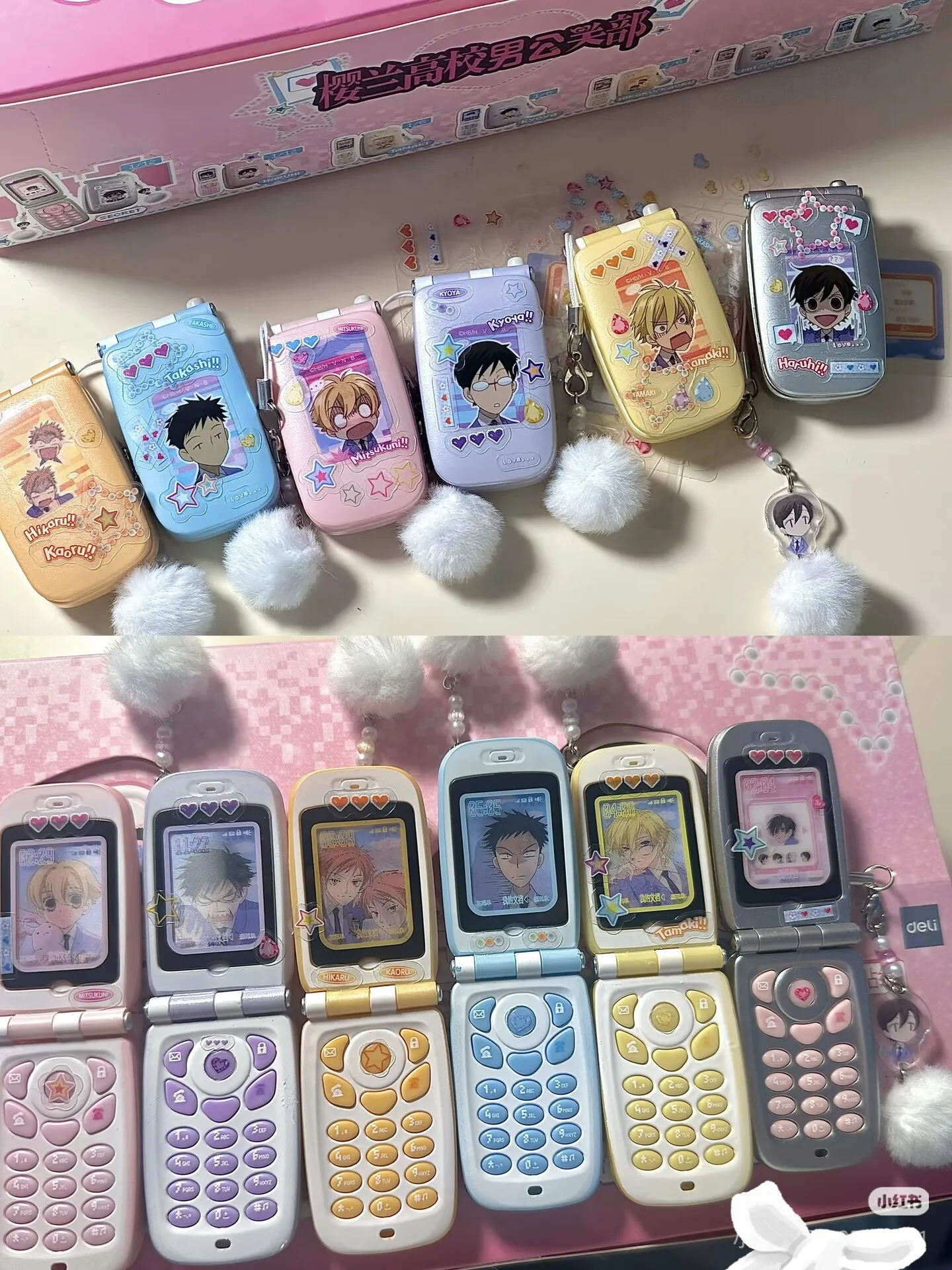 Ouran High School Host Club Aufnehmbare Sound-Telefon-Anhänger Blind Box Anime Sammlerstück Anhänger Schlüsselanhänger Mystery Box – Detail 5