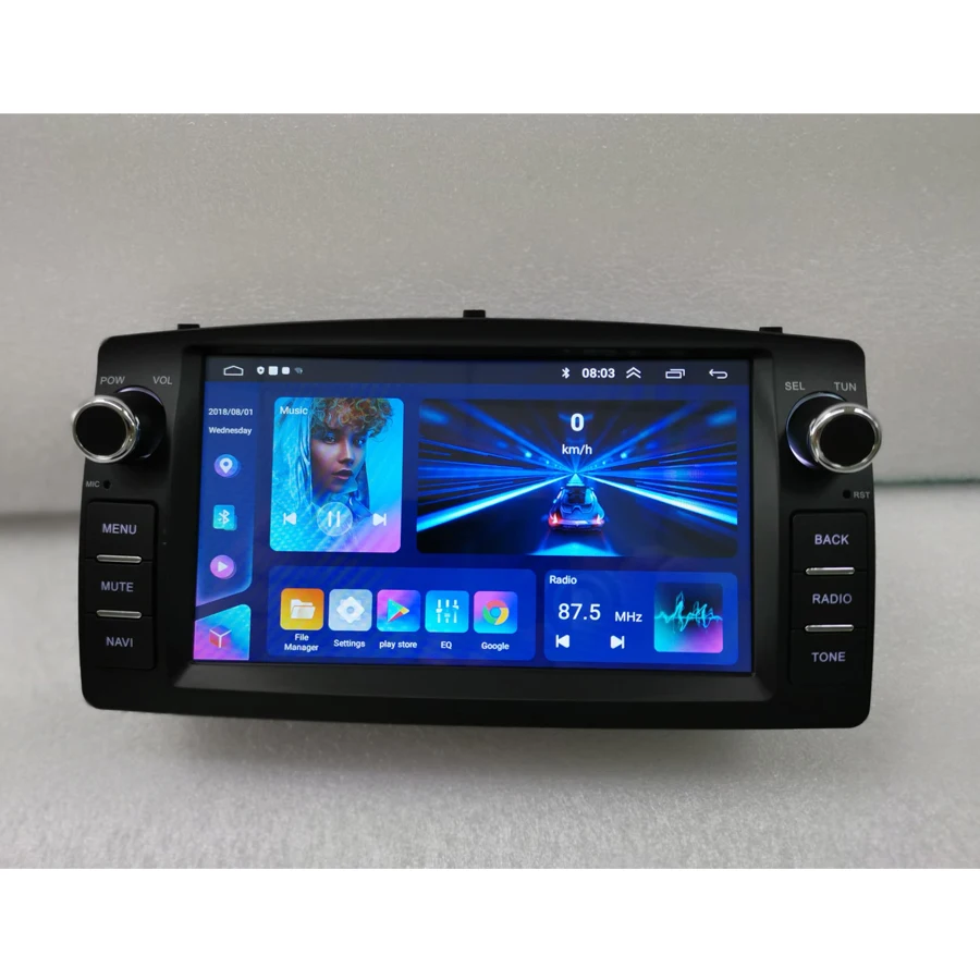 Carplay Auto Android 15 12G+512G IPS Car Multimedia Player GPS map 4G Bluetooth WIFI RDS Radio For TOYOTA Corolla E120 BYD F3