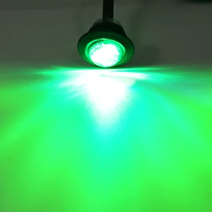 10PCS 24V Geräucherte Runde LED Seite Marker Lichter Freiheit Vorne Hinten Signal Lampe Indikatoren Wasserdicht für Lkw Anhänger boot