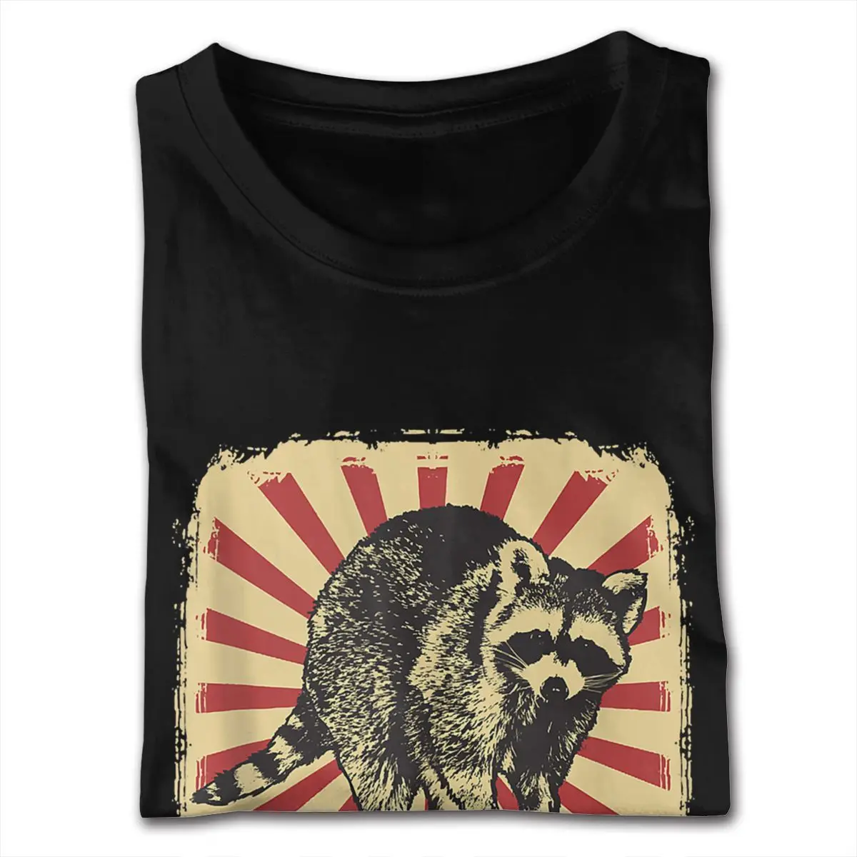 Short Sleeves O-Neck Cotton Raccoon Raccoons Live Fast Eat Trash Panda Funny Retro Gift Tee Coloful Boyfriends S Tee Shirt