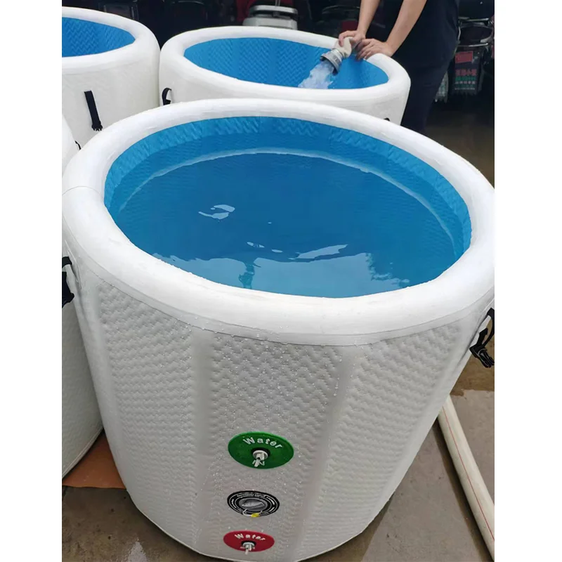 الجملة المحمولة الصغيرة جولة أحواض حمام الجليد قطرة غرزة حوض الثلج نفخ