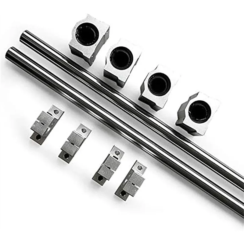 AA49 20 ชิ้น/เซ็ต Optical แกนแกนเชิงเส้น Od12mm 400 มม.+ SCS12UU แบริ่งเชิงเส้นที่นั่ง + SK12 แบริ่งสนับสนุน 12 มม.400 มม.