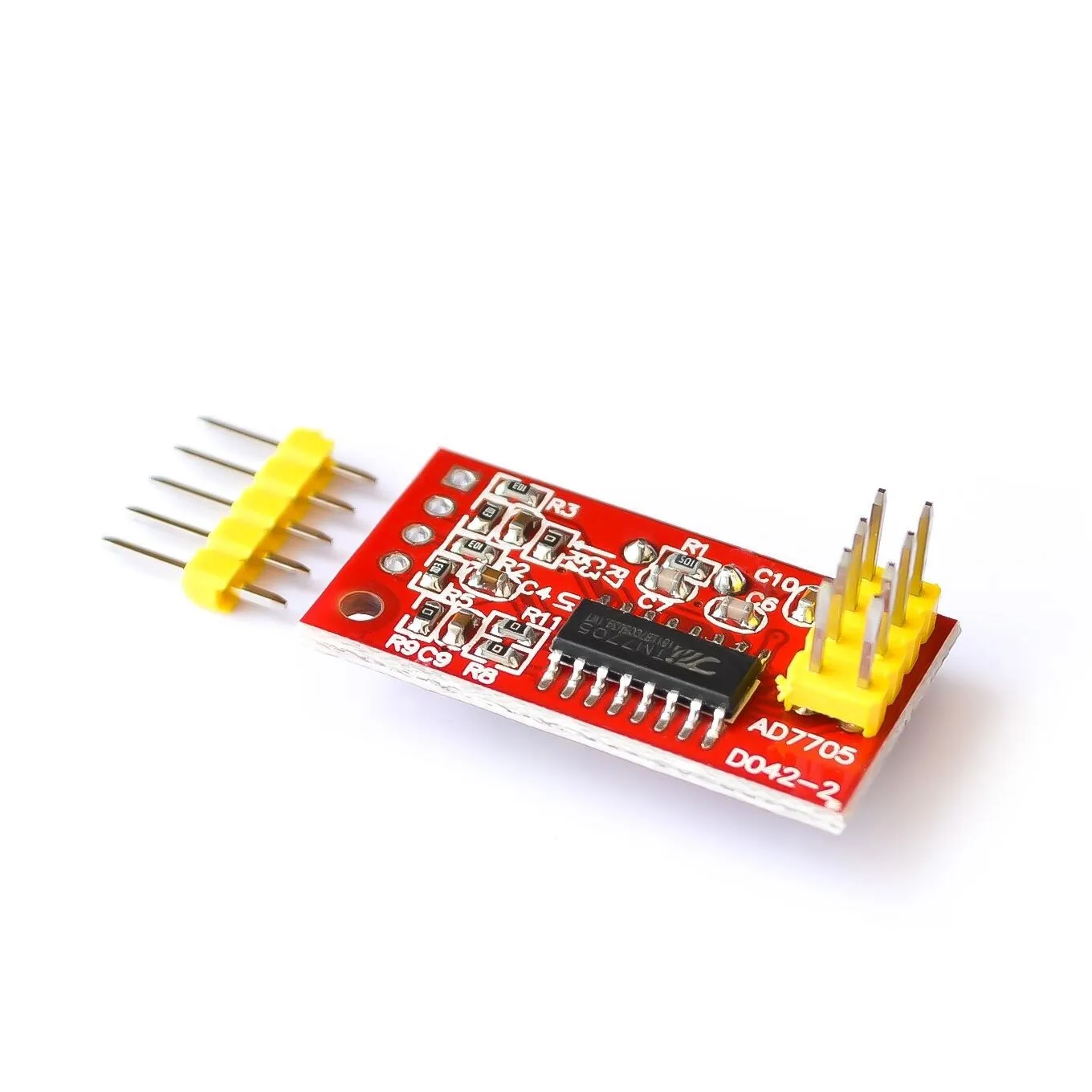 AD7705 Dual 16 bit ADC Data Acquisition Module Input Gain Programmable SPI Interface TM7705