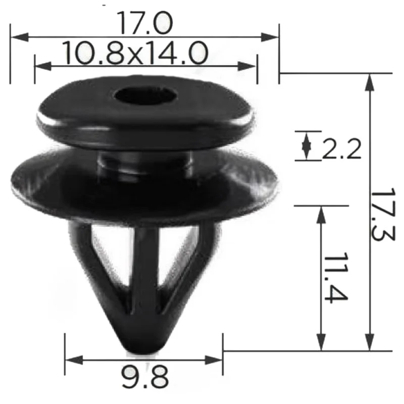 90913-0109 20PCS A-397 Forming clip buckle suitable for Subaru Forester Outback Chipeng automobile rocker panel 909130109