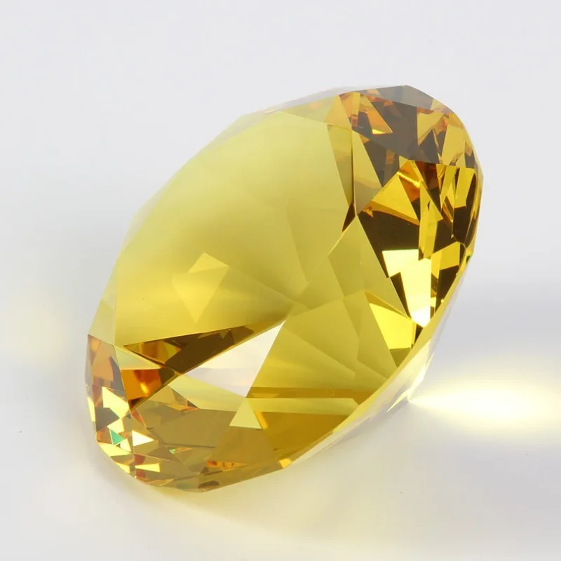 

1pcs 100mm Artificial Machine Ground Crystal Glass Diamond for Home Fengshui Decoration Birthday Wedding Gift Crystal