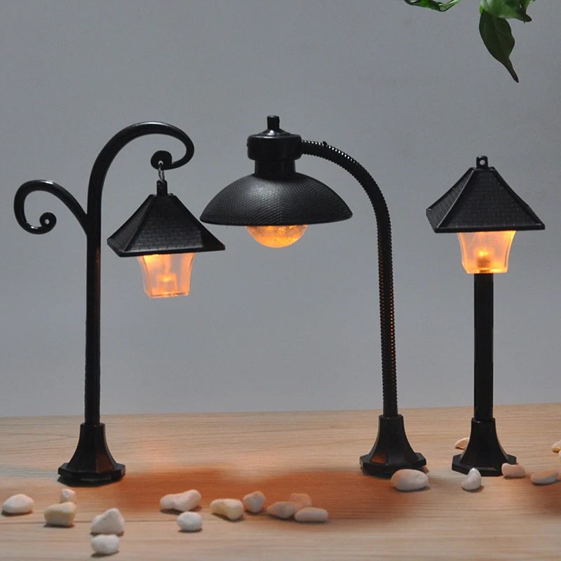 1pc street lights craft figurine garden ornament miniature fairy garden decor