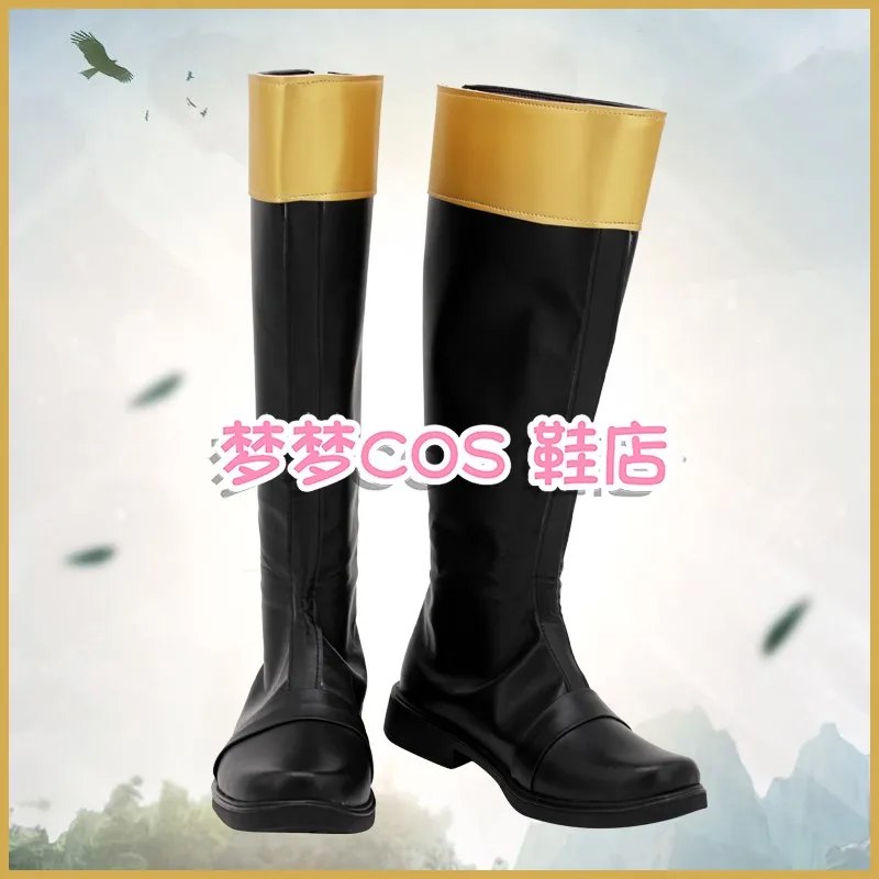 Super Sentai Bakuryuu Sentai Abaranger AbareBlack, chaussures de Costume de Cosplay, bottes de fête de carnaval d'halloween, bottes faites à la main