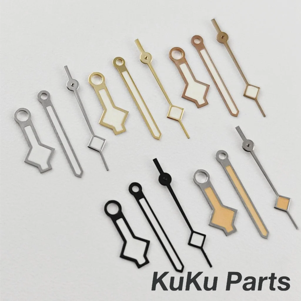 NH35 Schneeflocke Hände Rose Gold Silber Gold Schwarz Uhren Zeiger Für NH34 NH35 NH36 NH38 Bewegung Grün Leuchtende Uhr Hände
